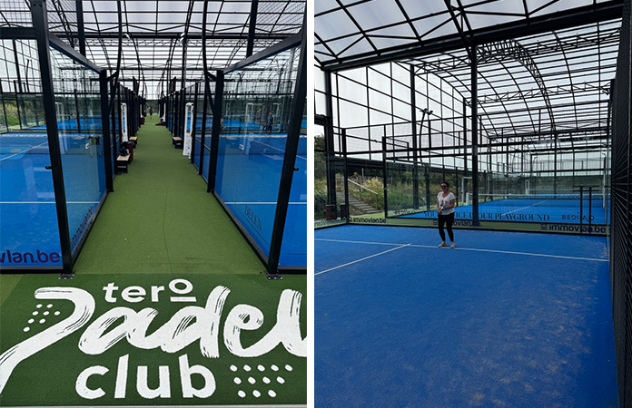 club de padel à waterloo terrain indoor en belgique