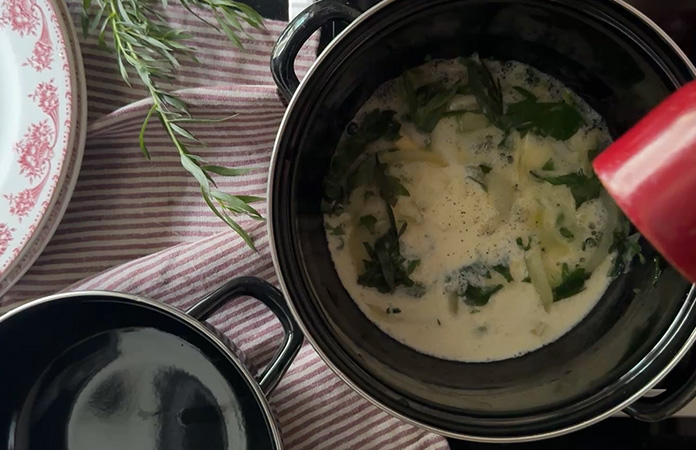moules crème estragon